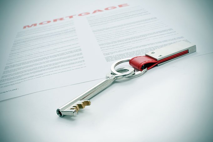 key on mortgage document