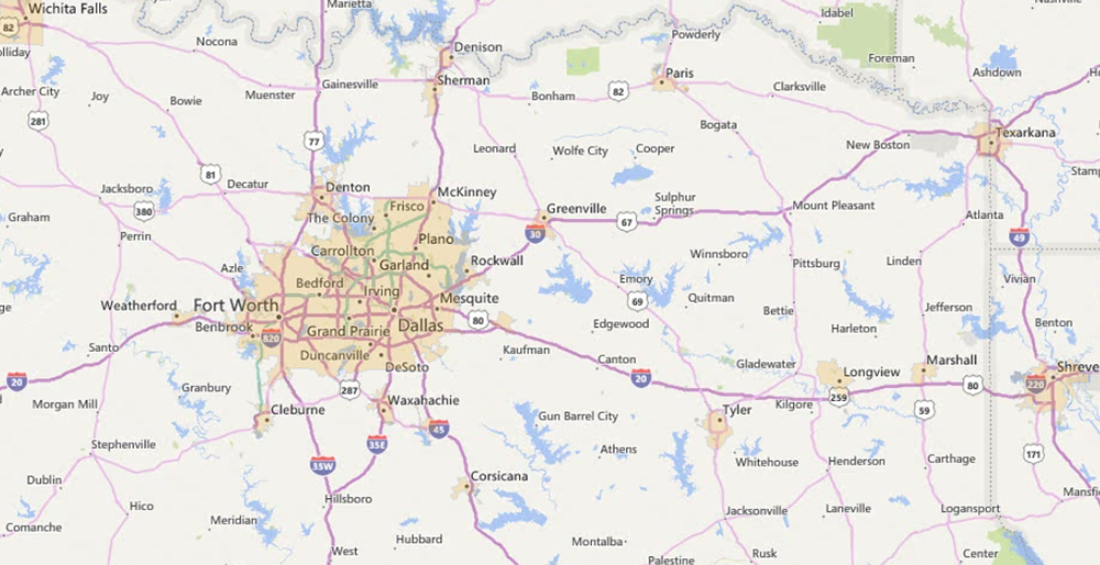 Example USDA Loan Eligibility Map.