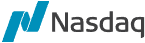 Nasdaq logo.