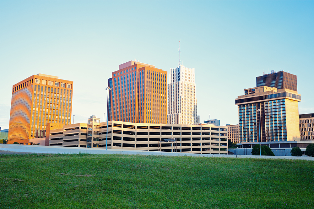 Akron, Ohio Skyline.