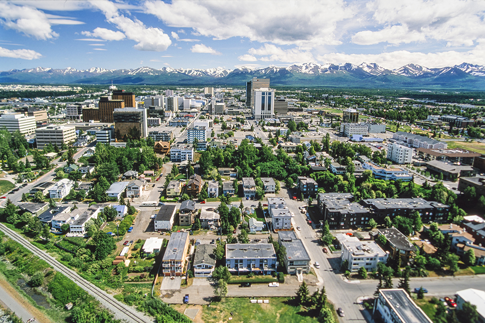 Aerial View of Anchorage.