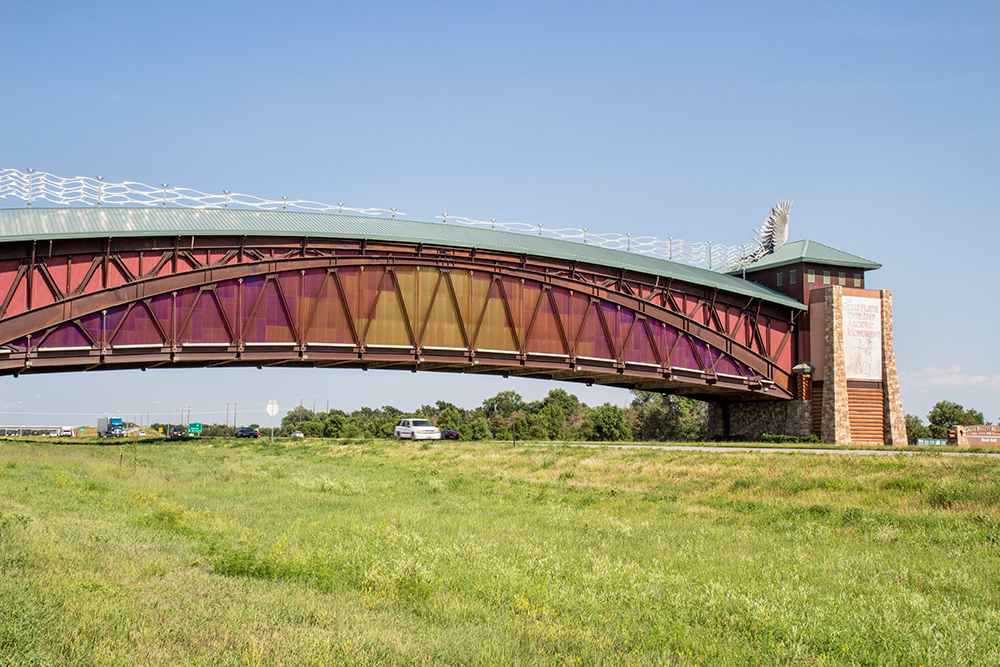 The Great Platte River Road Archway Monument in Kearney, Nebraska.