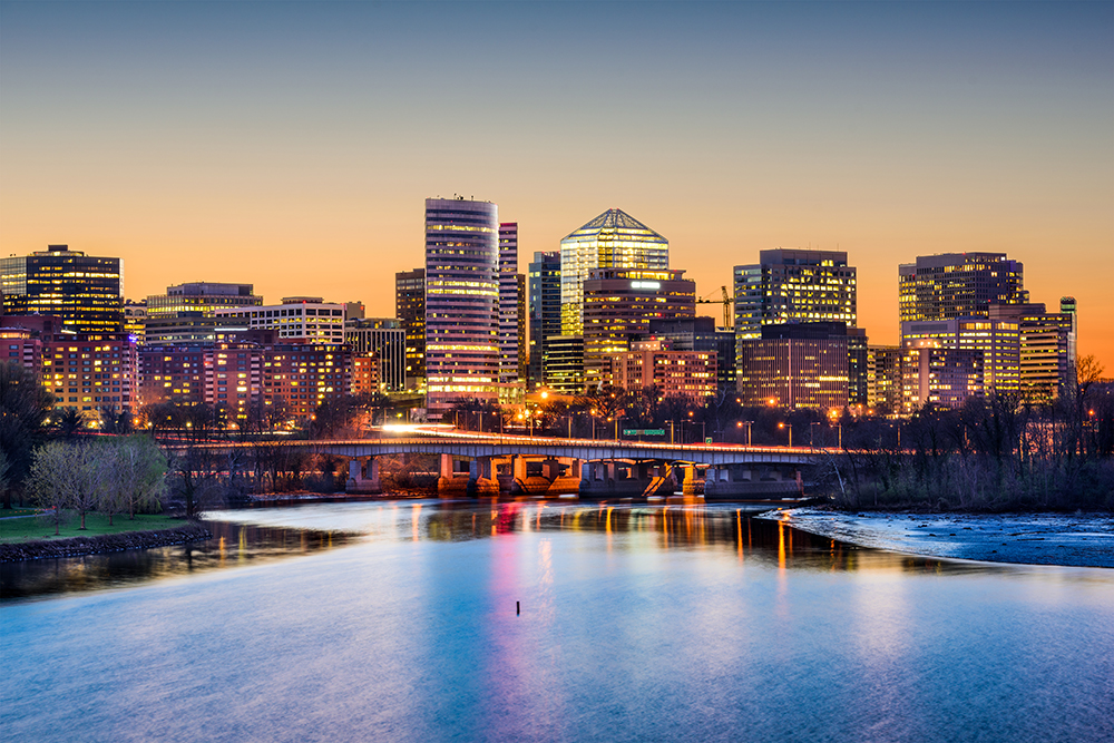 Arlington, Virginia Financial District.