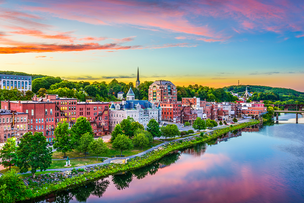 Augusta, Maine Skyline.