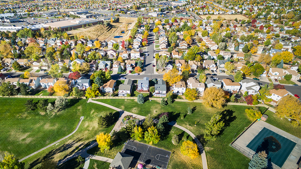 Aurora, CO Aerial View.