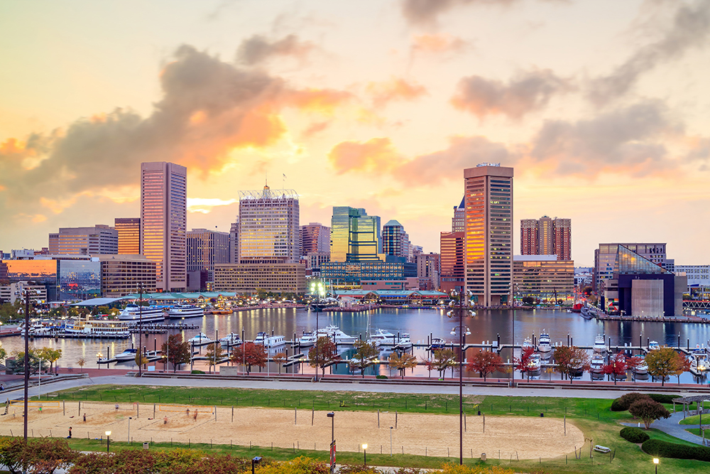 Downtown Baltimore Inner Harbor.