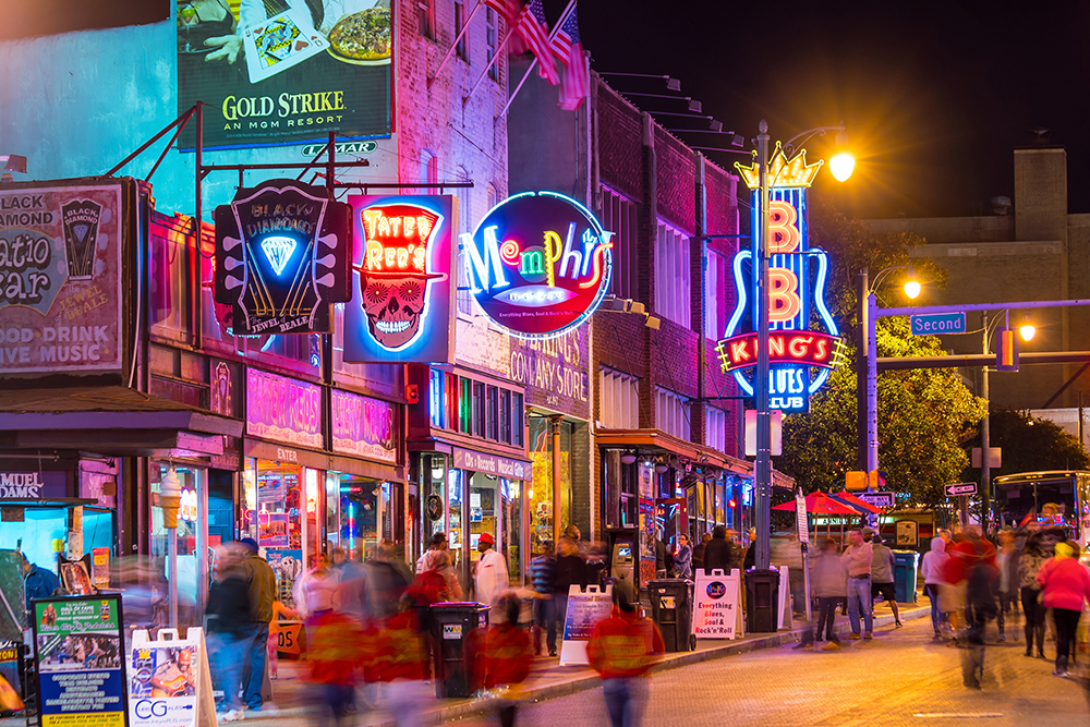 Beale Street in Memphis, TN.