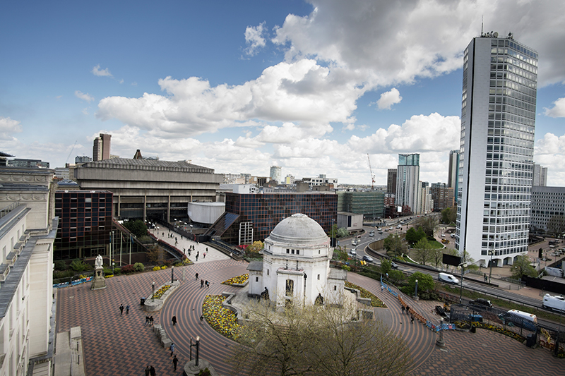 Centenary Square in Birmingham.