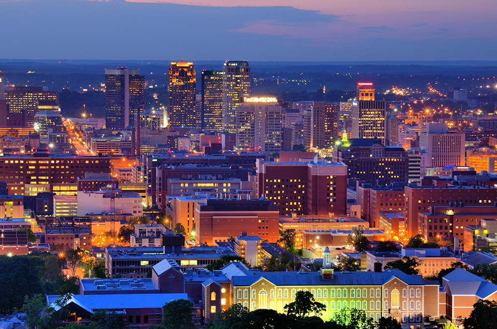 Birmingham, Alabama Skyline.