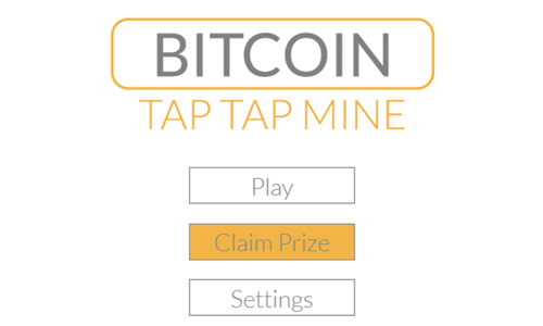 Bitcoin Tap Tap Mine Game.