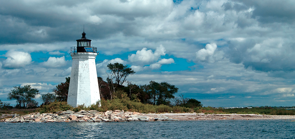 Black Rock Harbor Lighthouse in Bridgeport, Connecticut.