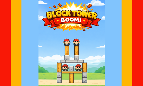 Block Tower Boom Game.