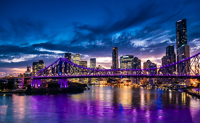 Brisbane's Story Bride at Night.