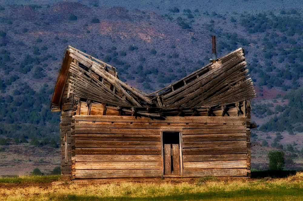 House With a Broken, Caved-in Roof.