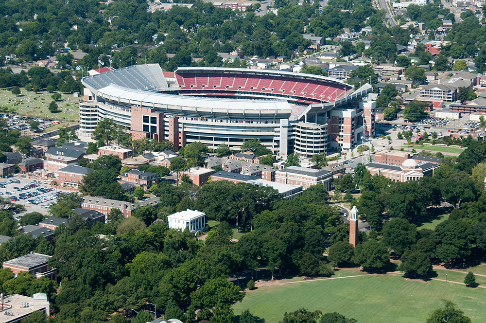 The University of Alabama's Bryant-Denny Stadium.