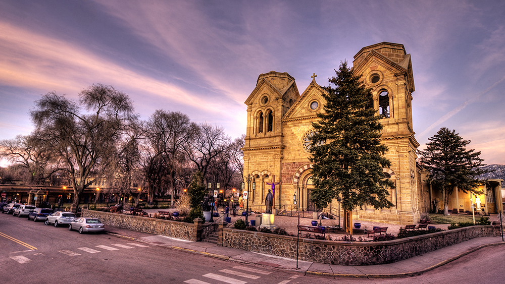 Cathedral Basilica of St Francis of Assisi in Santa Fe, New Mexico.