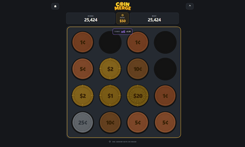 Coin Merge Game.