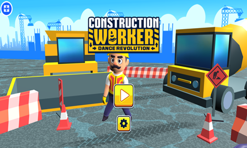 Construction Worker Dance Revolution Game.