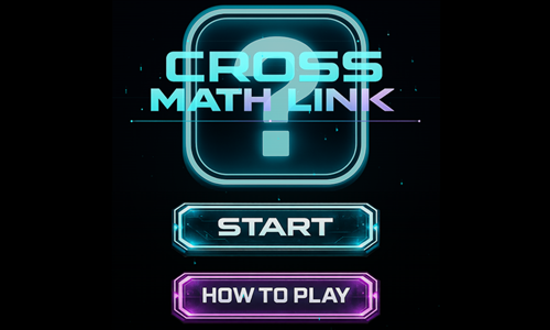 Cross Math Link Game.