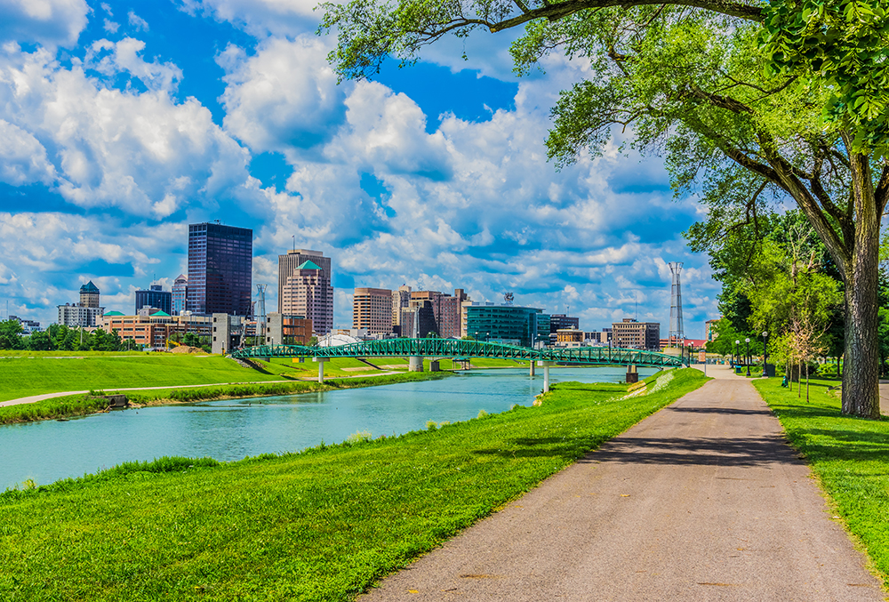 Downtown Dayton, OH.