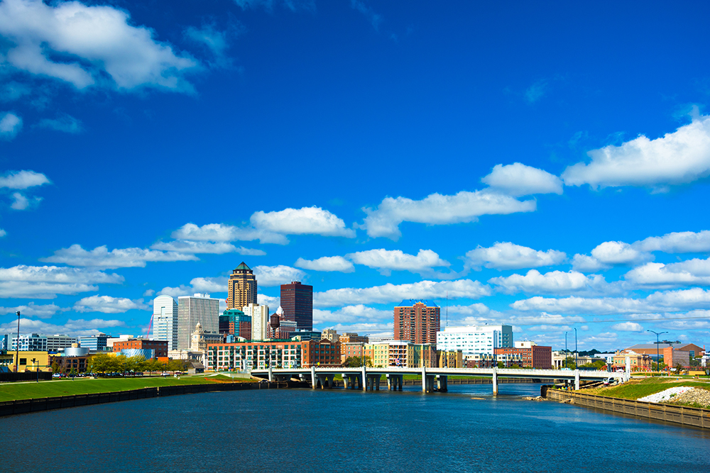 Des Moines Skyline.