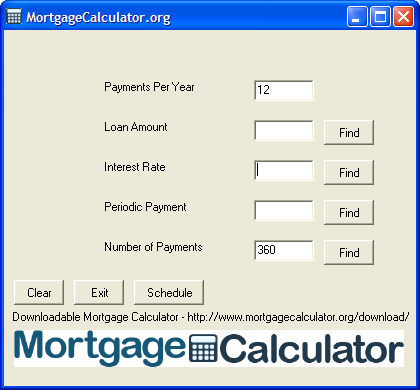 Mortgage Payoff Calculator Chart