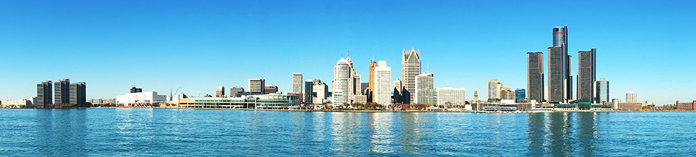 Detroit Skyline Panorama.