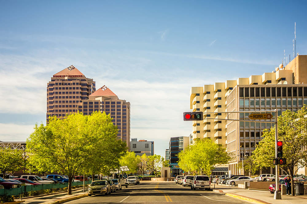 Downtown Albuquerque, New Mexico.