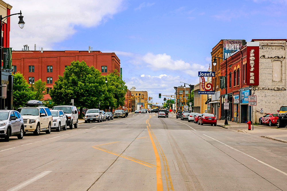 Downtown Fargo.