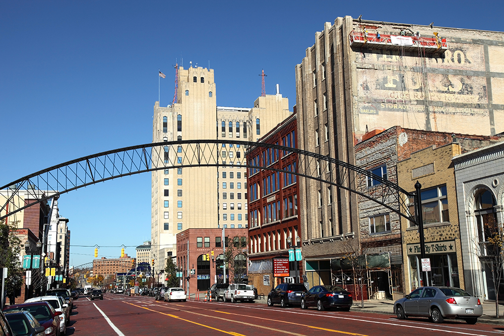 Downtown Flint, Michigan.