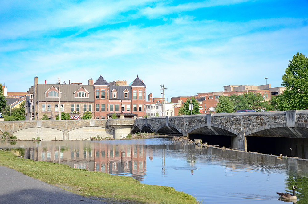 Downtown Frederick From Baker Park.