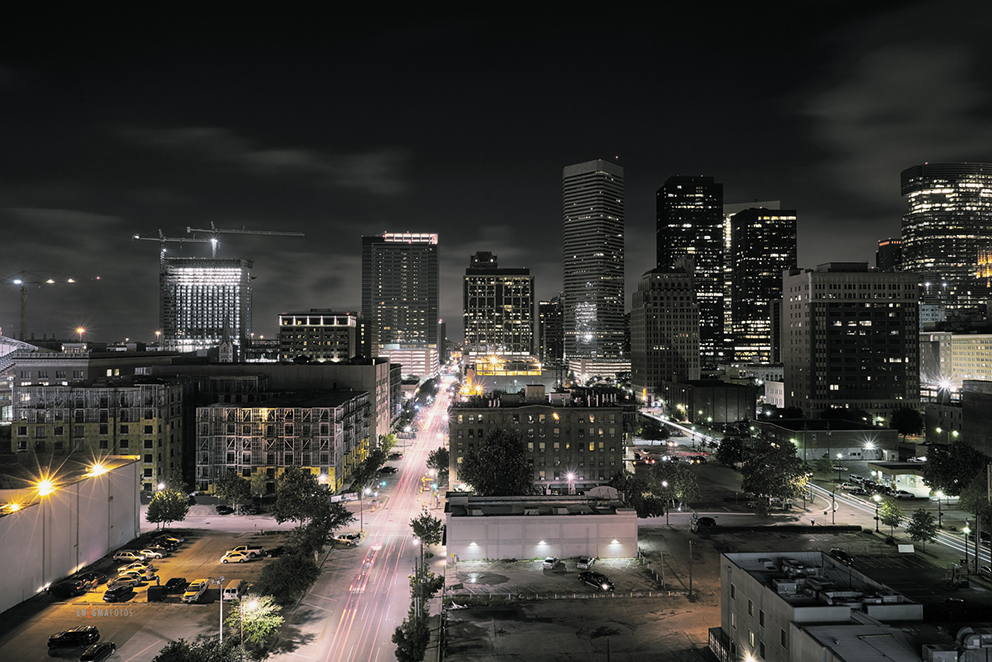 Downtown Houston at Night.