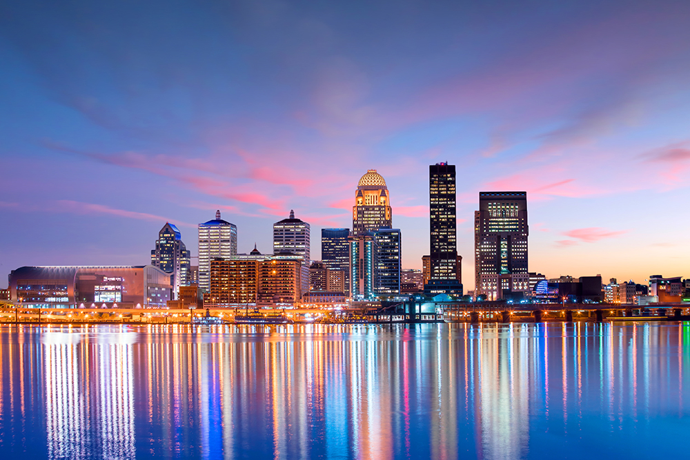 Downtown Louisville Skyline.