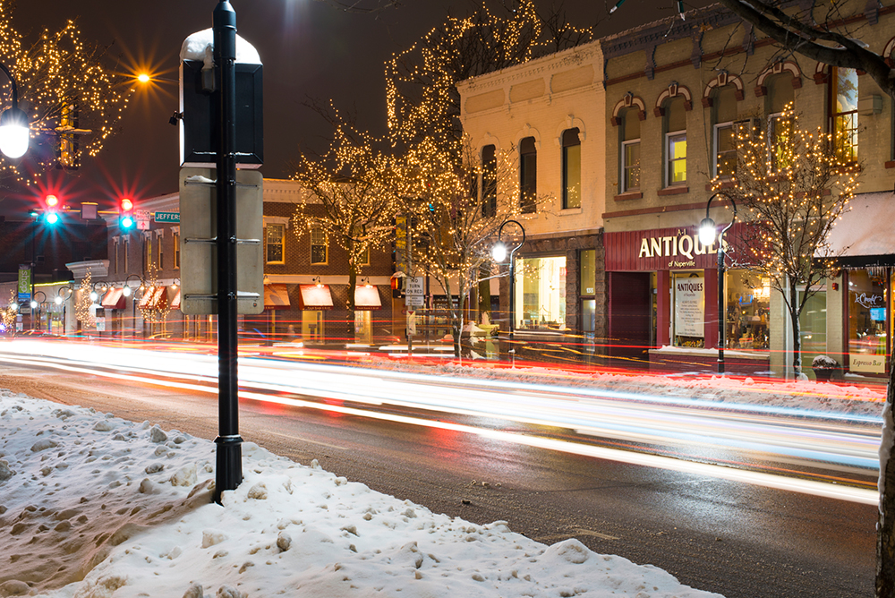 Washington Street in Downtown Naperville.