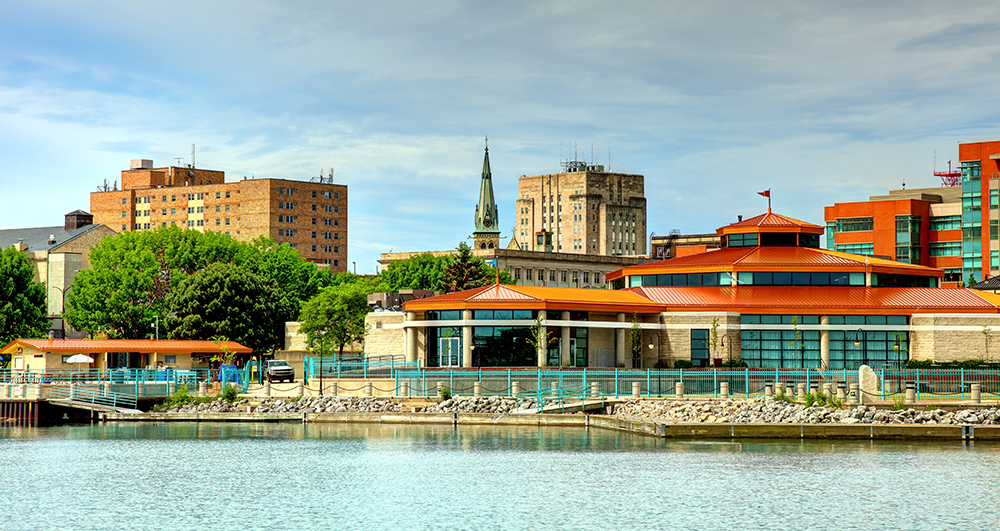 Downtown Racine.