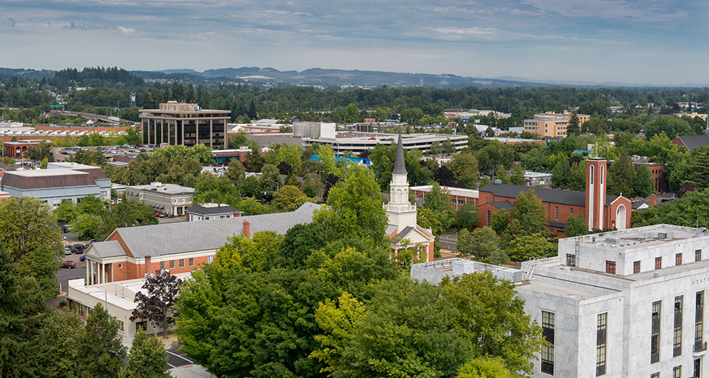 Downtown Salem, Oregon.