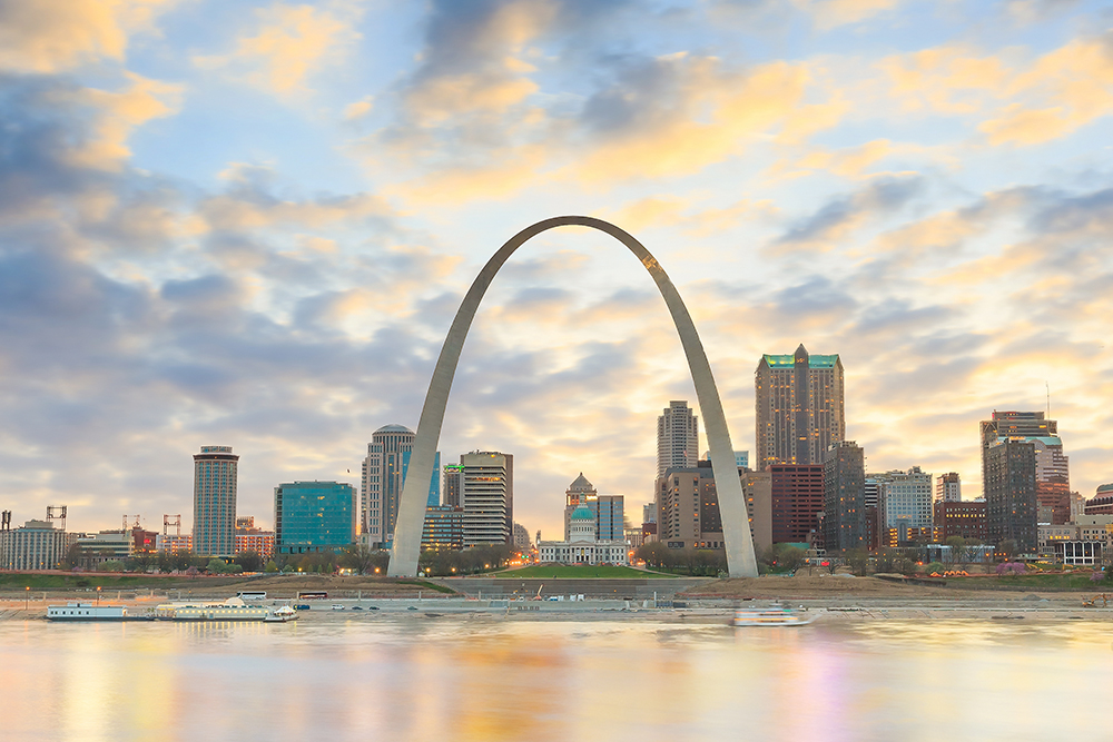 Downtown St. Louis Skyline.