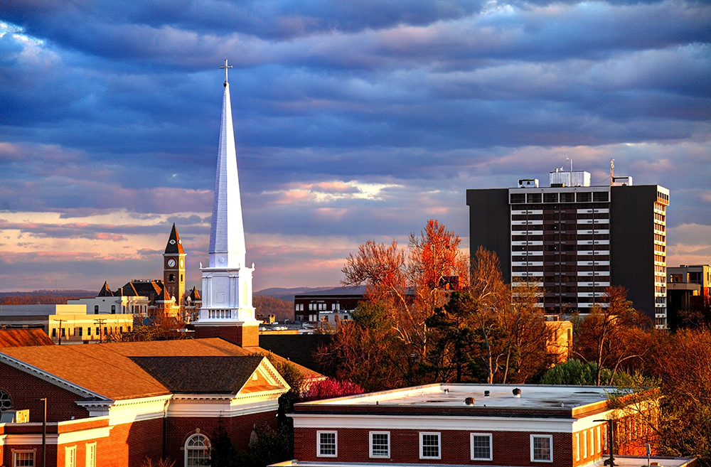 Fayetteville, AR Skyline.