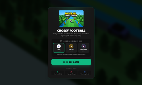 Football Crossy Road Game.