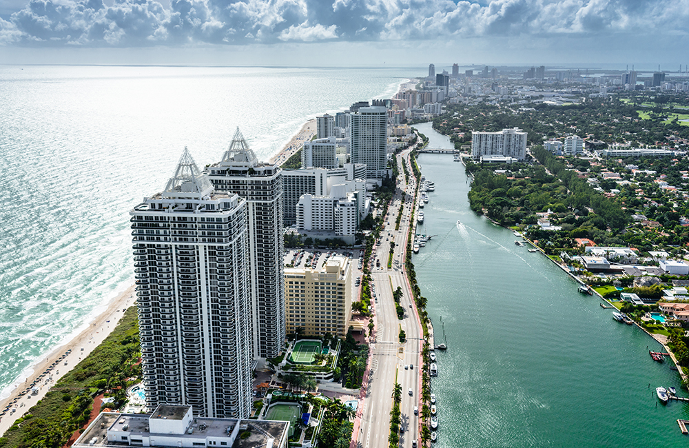 Aerial View of Fort Lauderdale.