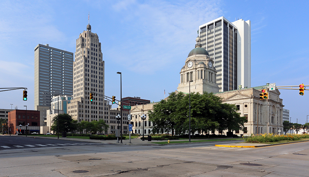 Downtown Fort Wayne.