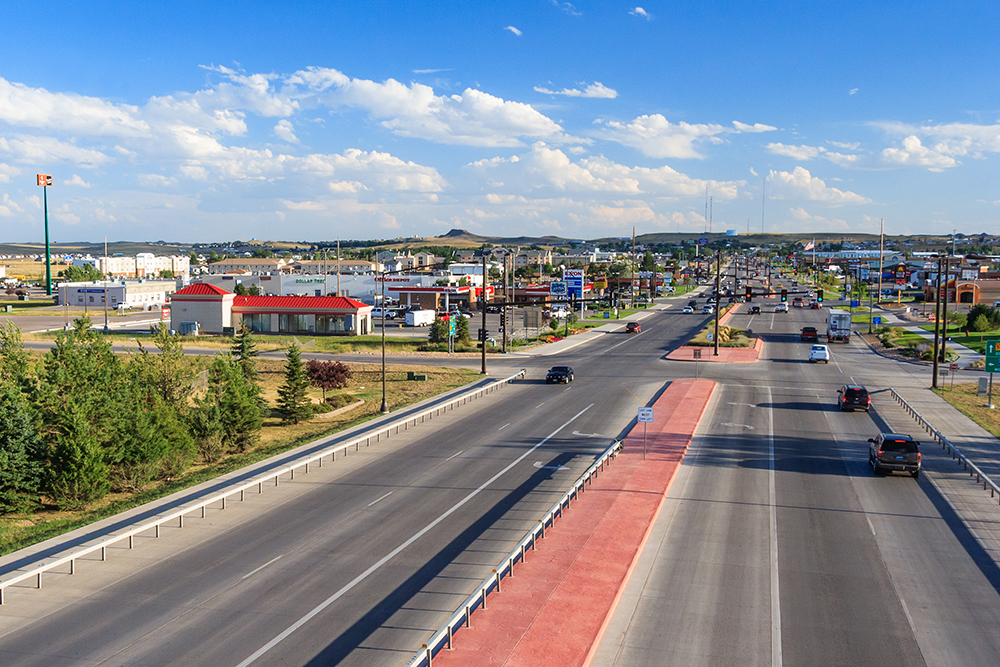 Downtown Gillette, Wyoming.