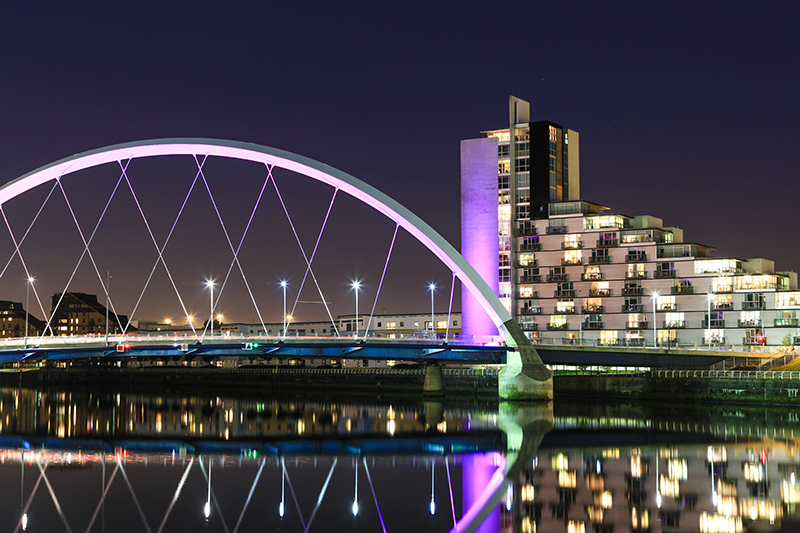 The Clyde Arc Bridge in Glasgow.