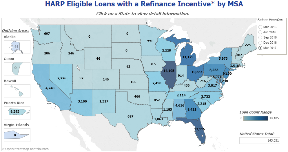 HARP Eligibility Map.