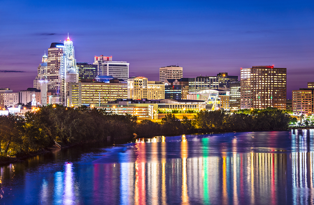 Hartford Skyline at Night.