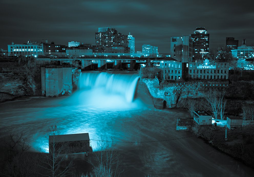 High Falls in Rochester, New York.