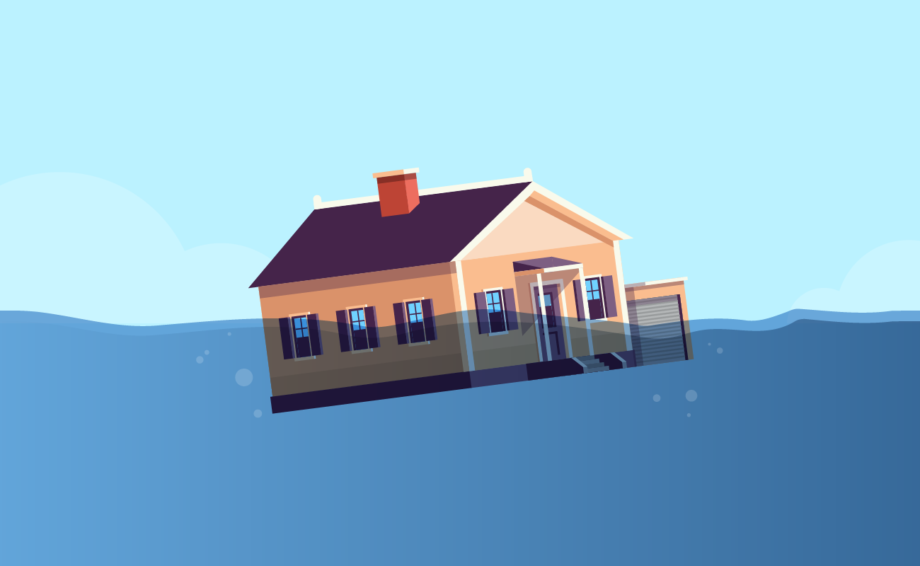 House under water.