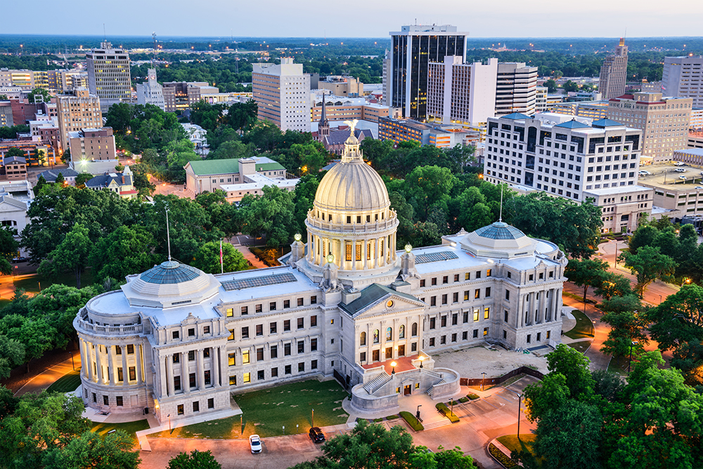 Jackson, Mississippi Skyline.