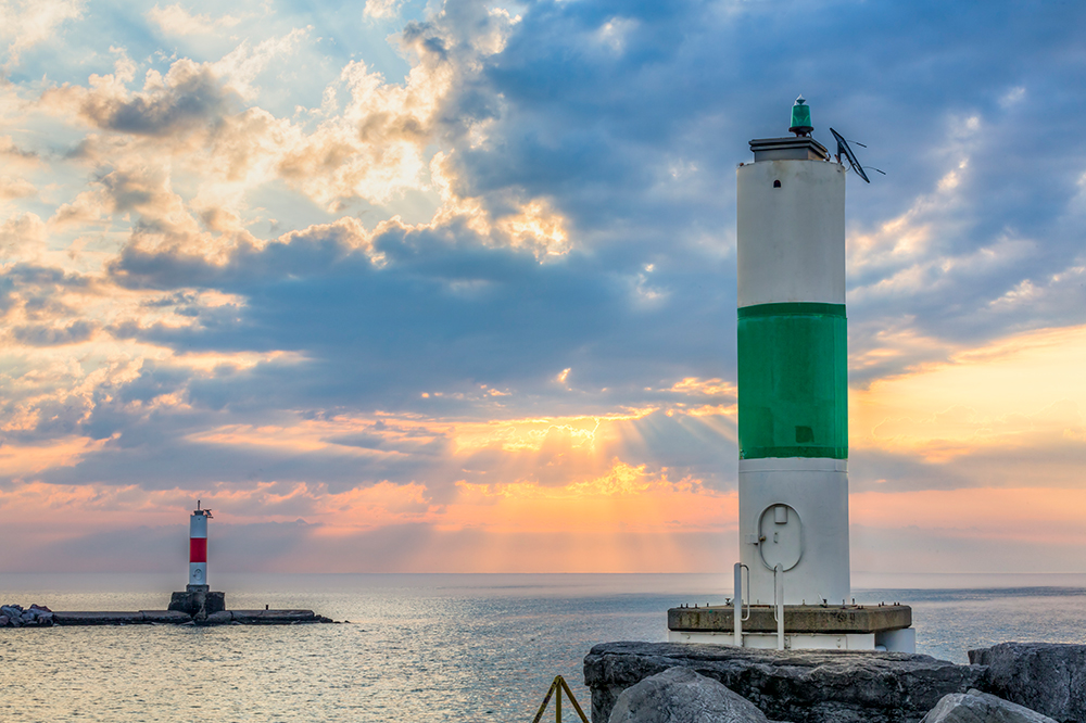 Kenosha Harbor Lights.