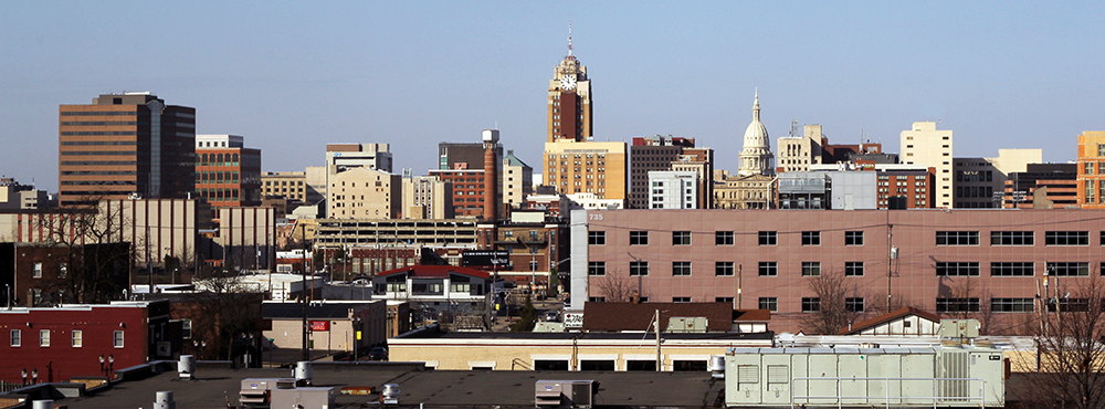 Downtown Lansing, Michigan.